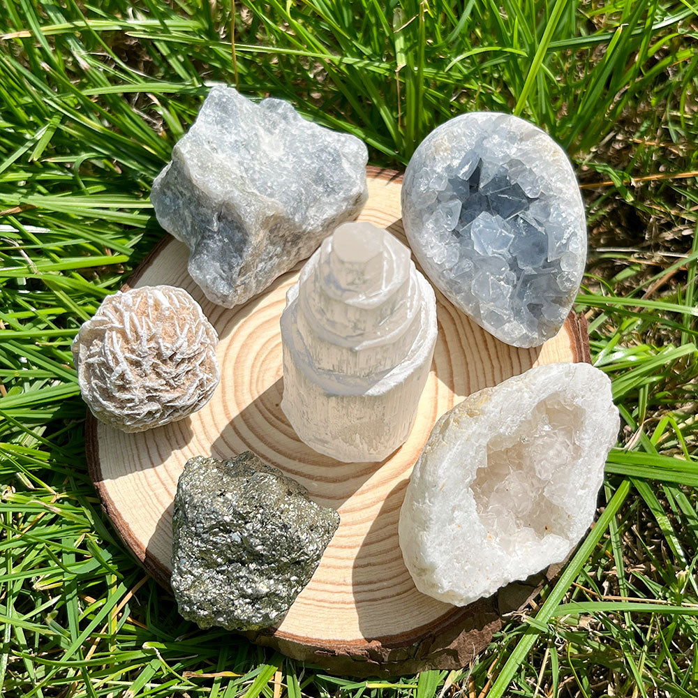 Kit di cristalli per purificazione, meditazione, Reiki e cristalloterapia