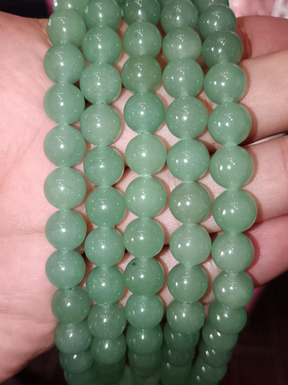 Filo di Cristallo 8mm Avventurina Verde