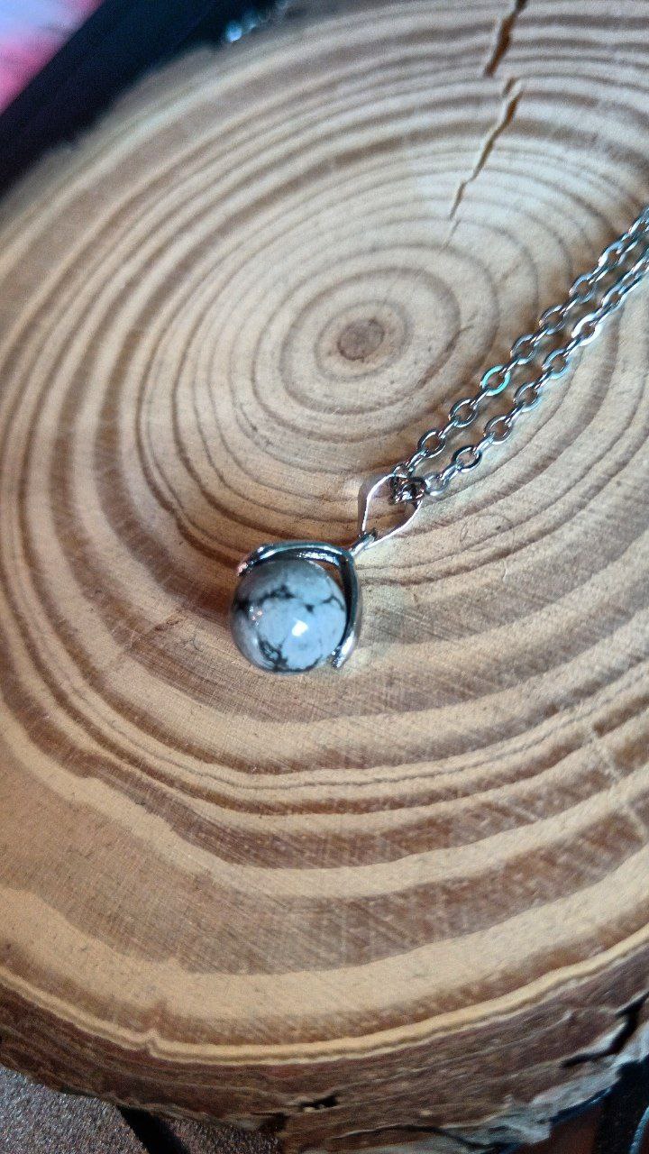 Mondo di Ossidiana Fiocco di Neve 8mm