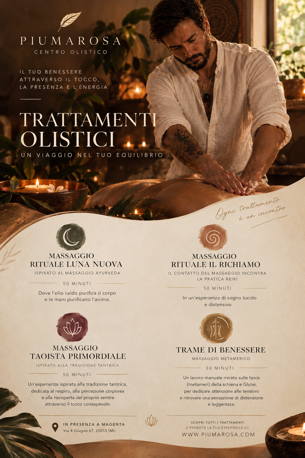 Massaggi Olistici a Magenta | PiumaRosa