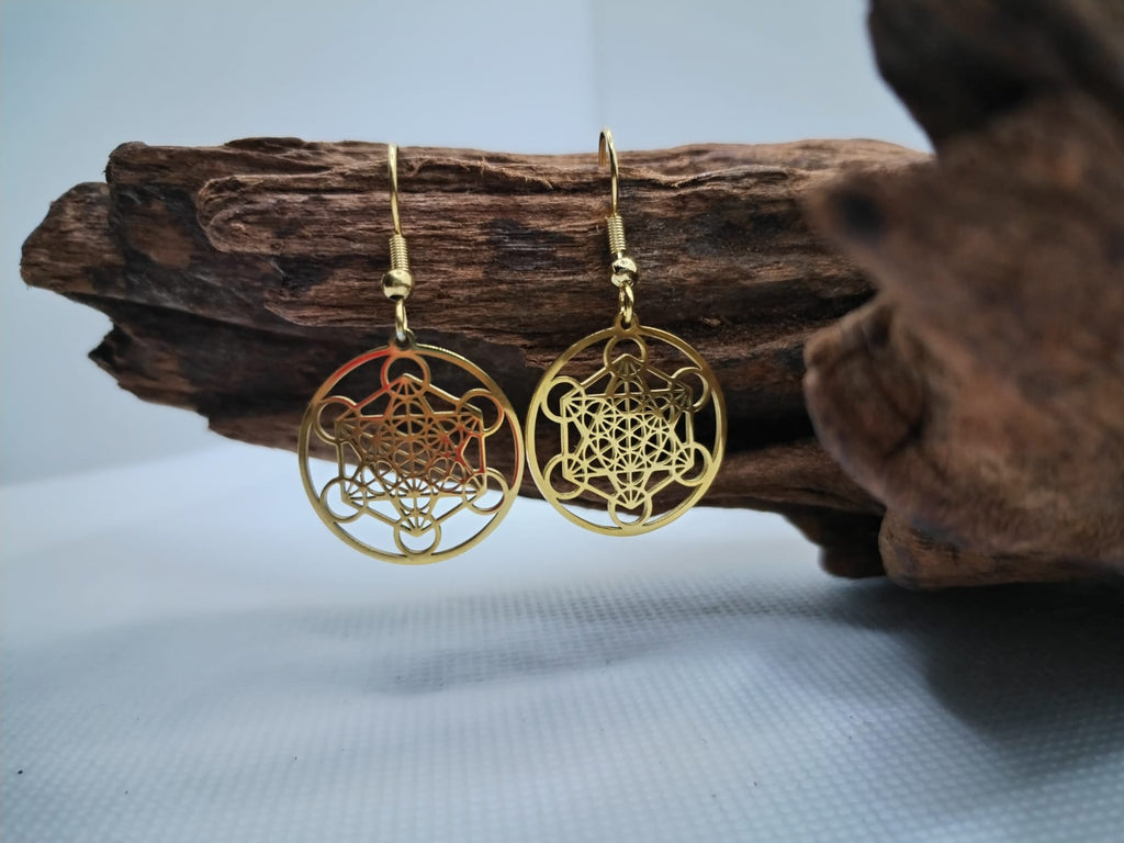 ORECCHINI CUBO DI METATRON