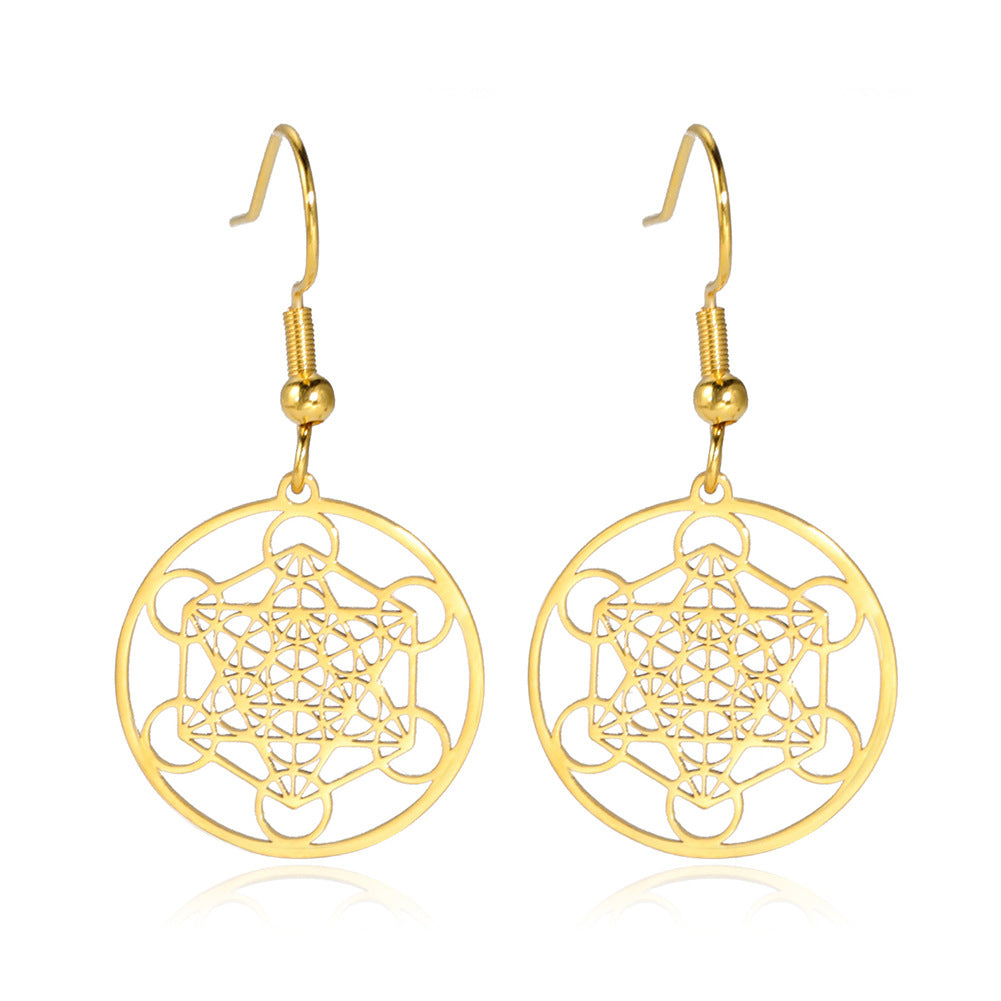 ORECCHINI CUBO DI METATRON