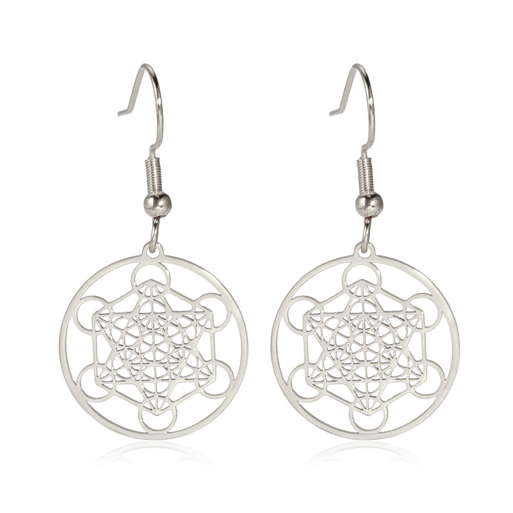 ORECCHINI CUBO DI METATRON