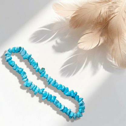Collana Magnesite grezza (tinta)