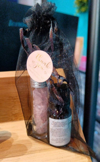 Roll on quarzo rosa e olio essenziale