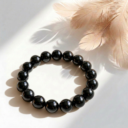 Bracciale in Cristallo Naturale Ossidiana
