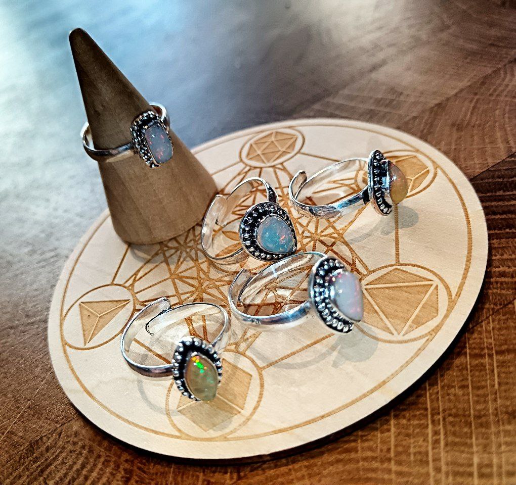 Luce d’Acqua- Anello 925 Opale Etiope