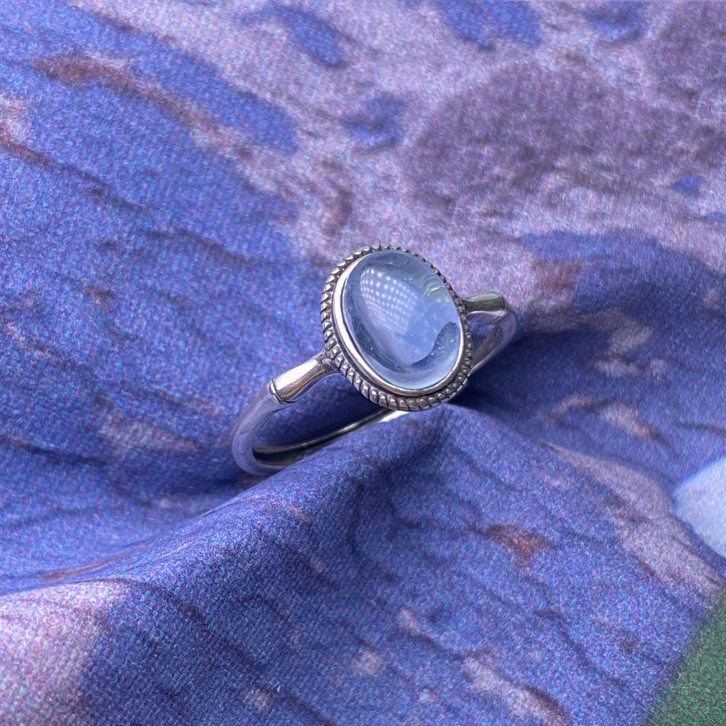 Anello Atlantide in Acquamarina Argento 925