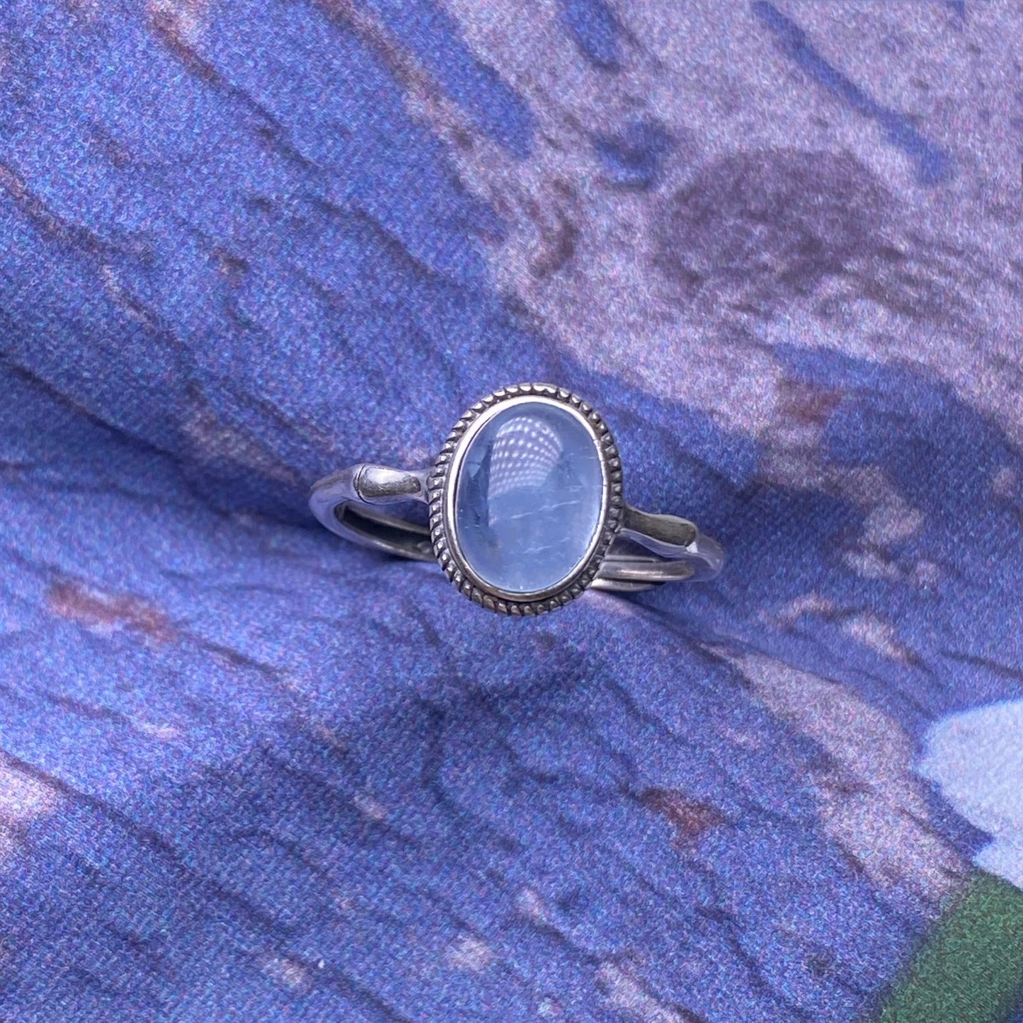 Anello Atlantide in Acquamarina Argento 925