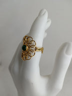 Anello in Malachite Orlo