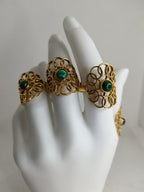 Anello in Malachite Orlo