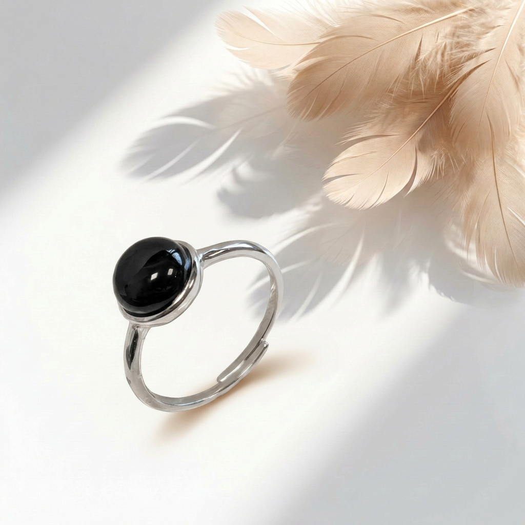 Anello in Ossidiana 925