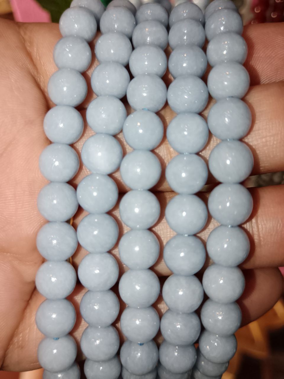 Filo di Cristallo 8mm Angelite A