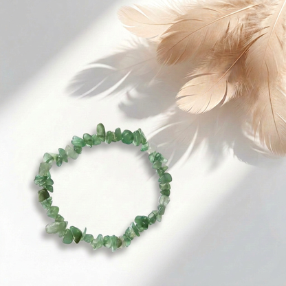 Bracciale Chips Avventurina Verde