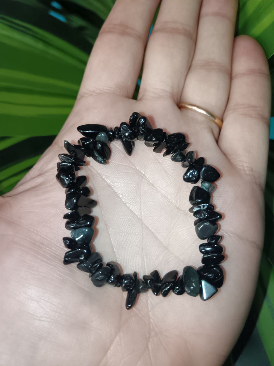 Bracciale Chips Ossidiana