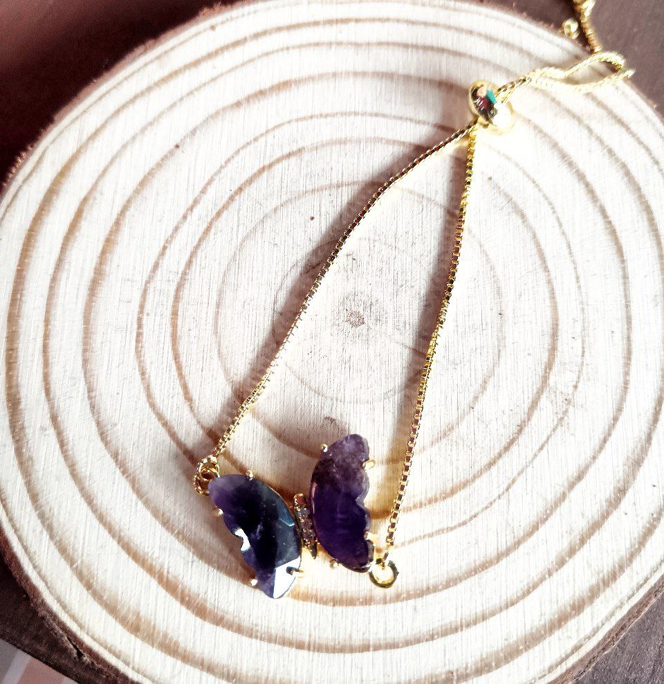 Bracciale Farfalla in Ametista