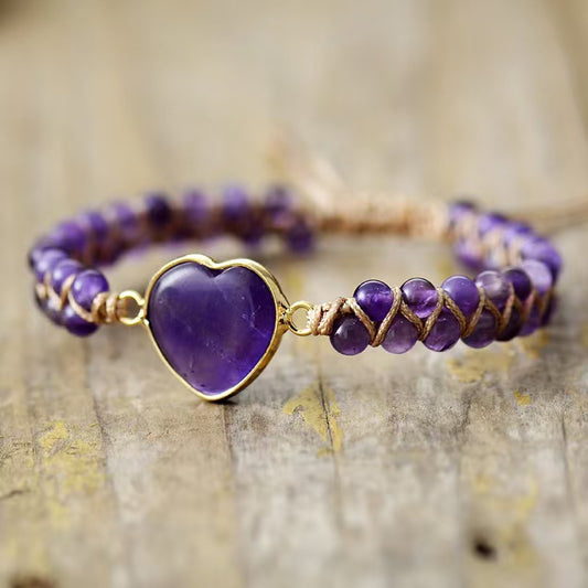 bracciale in Cuore di Ametista