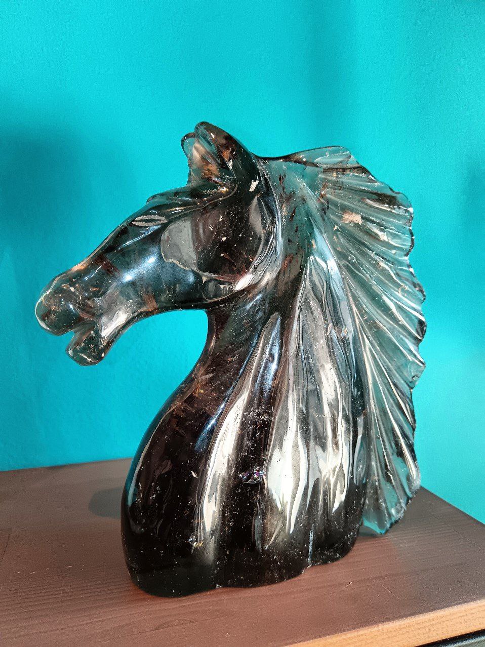 Cavallo in Quarzo Fumè