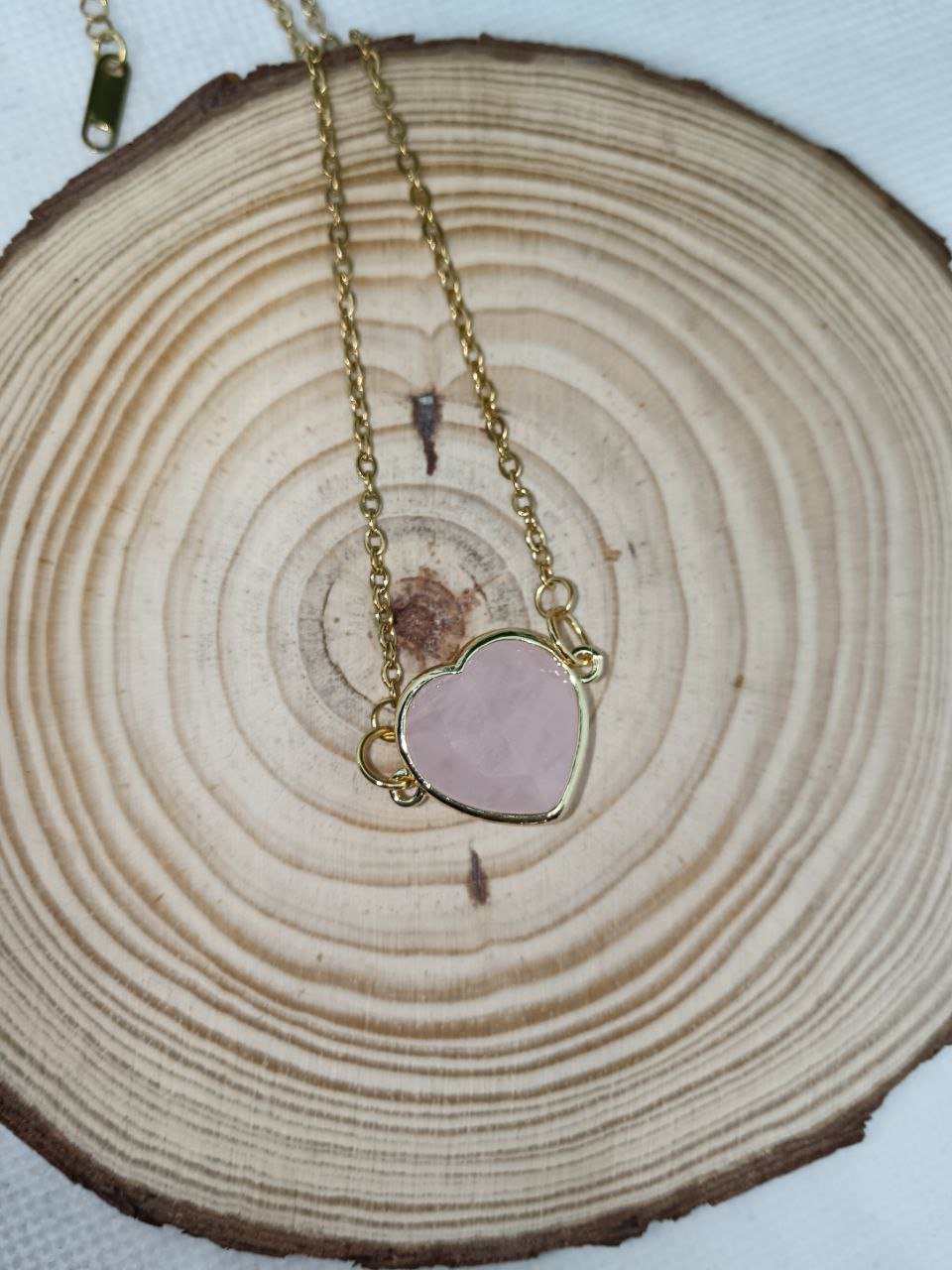 Cuore in Quarzo rosa