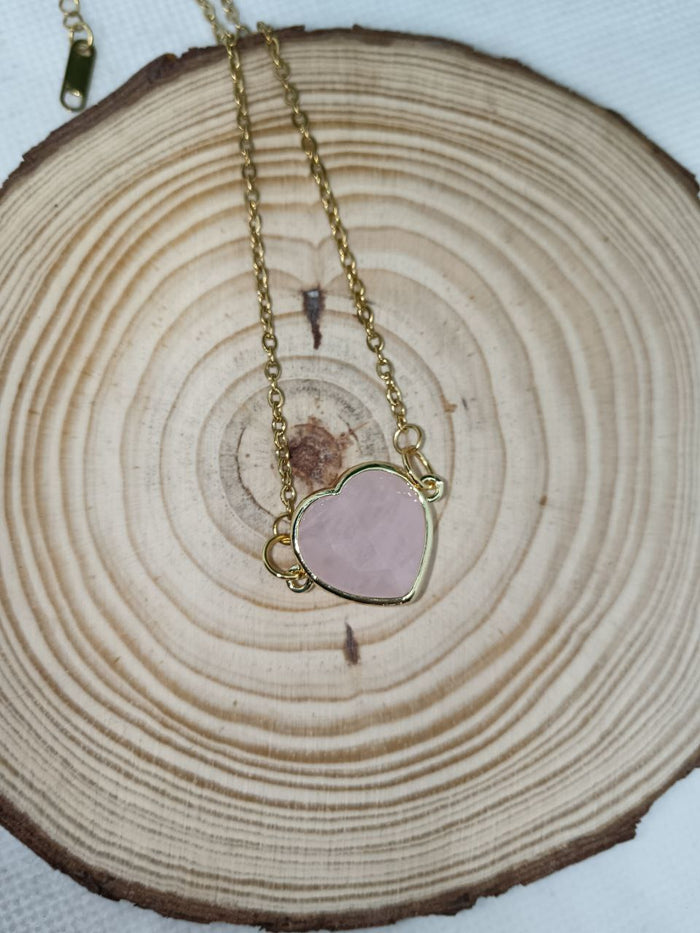 Cuore in Quarzo rosa