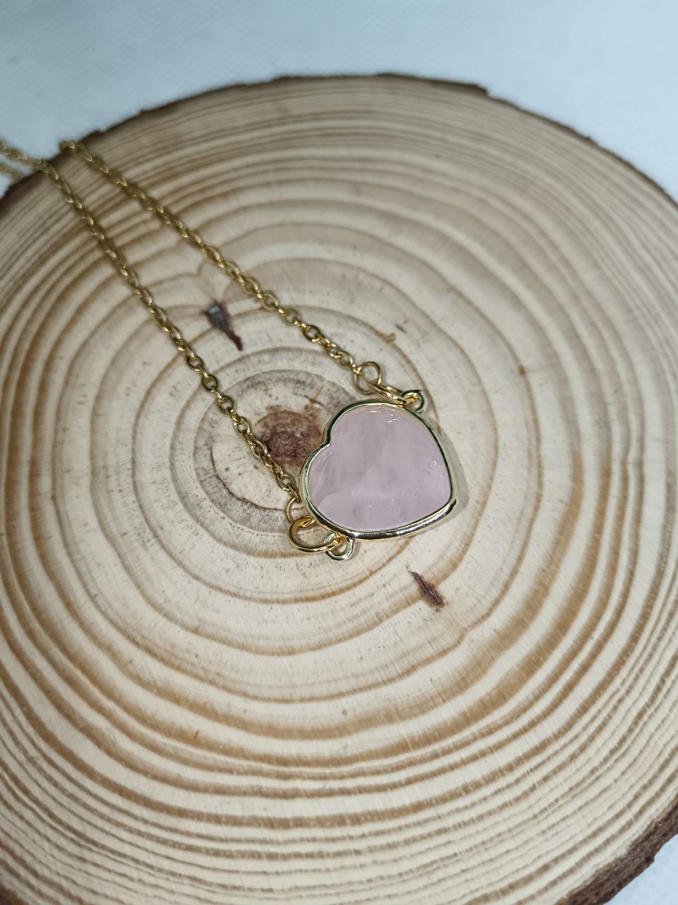 Cuore in Quarzo rosa