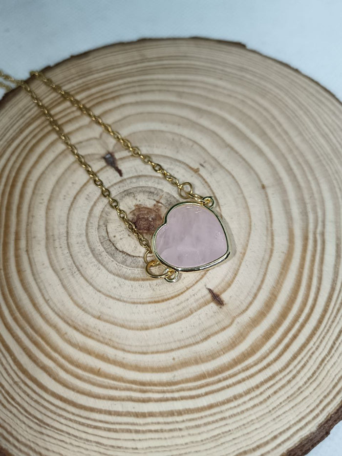 Cuore in Quarzo rosa