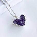 Cuore di Akasha: collana con cuore di Ametista