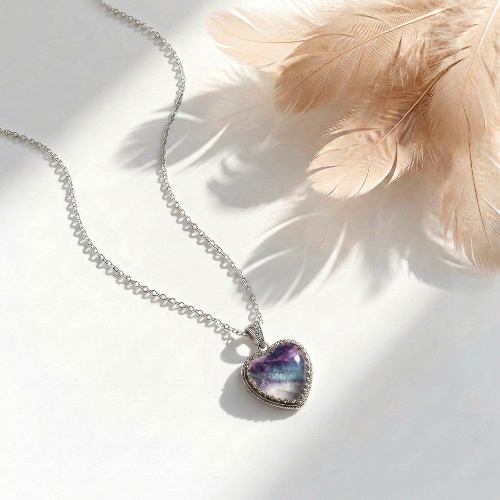 Cuore Regina in Fluorite