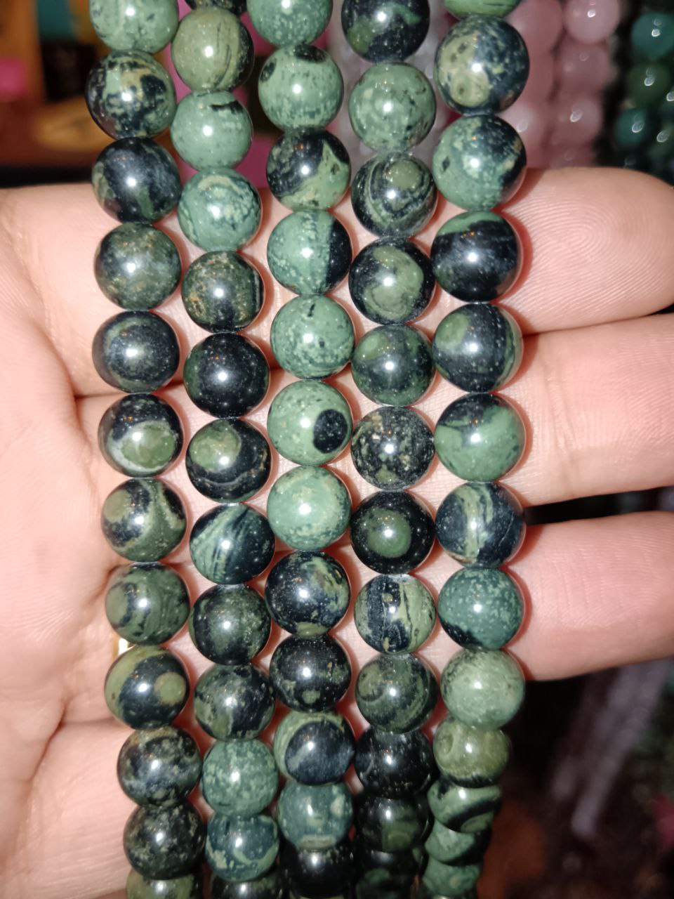 Filo di Cristallo 8mm Diaspro Kambaba