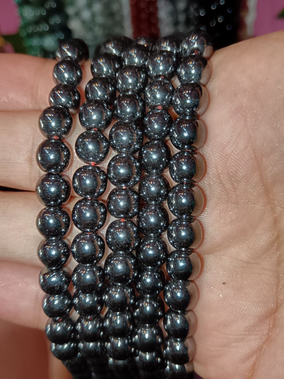 Filo di Cristallo 8mm Ematite