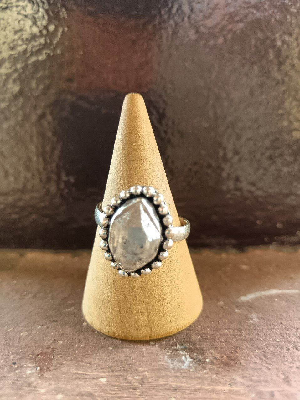 Herkimer diamond Anello 925 – Il diamante di luce
