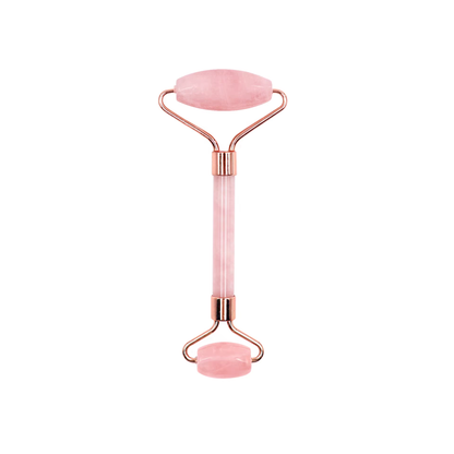 Set Viso in Quarzo Rosa – Roller & Gua Sha