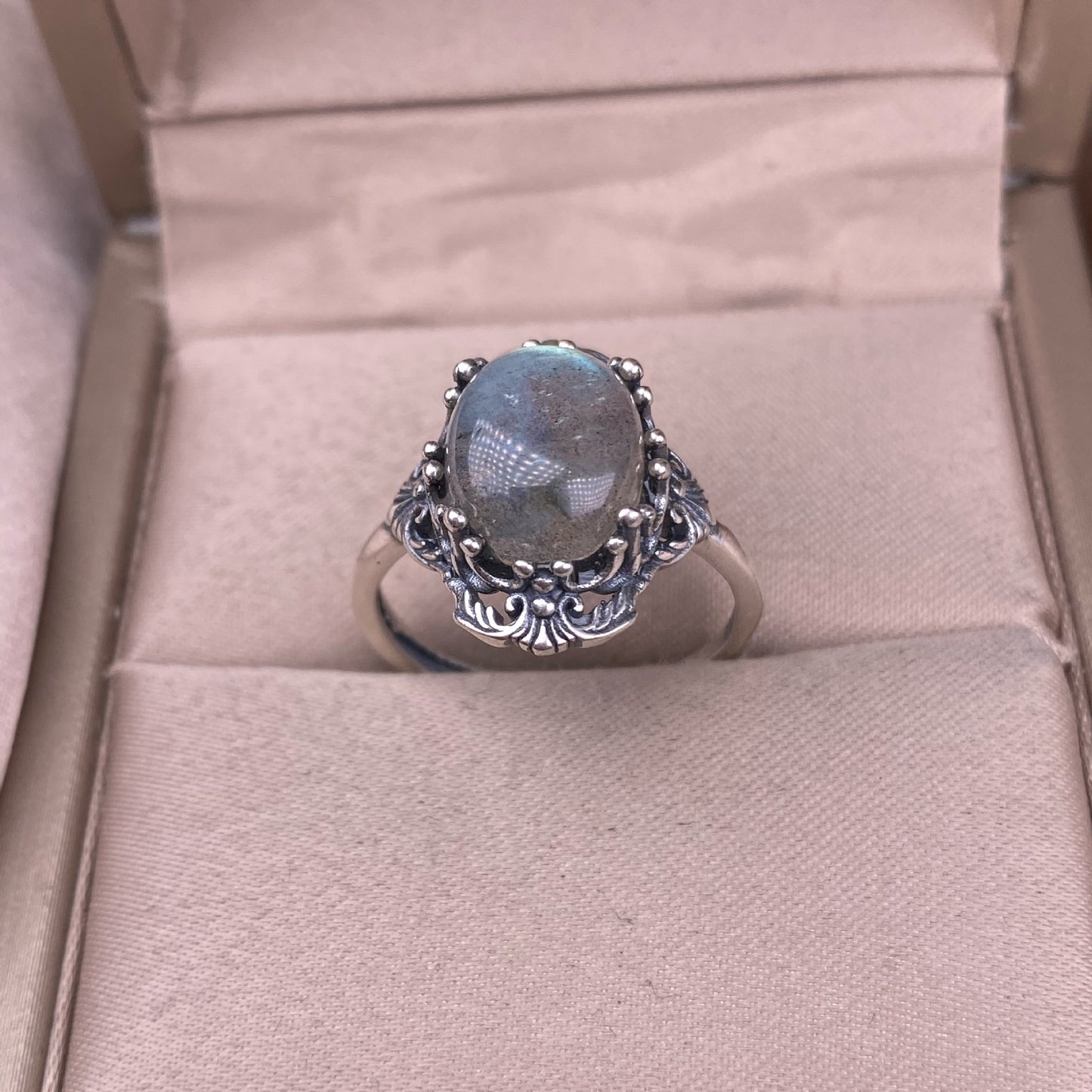 Anello in Labradorite Re 925