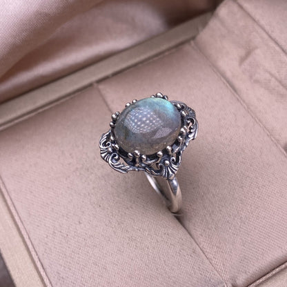 Anello in Labradorite Re 925
