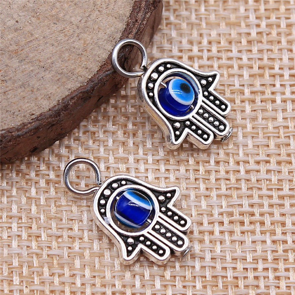 Collana Mano Di Fatima e Occhio Turco Silver