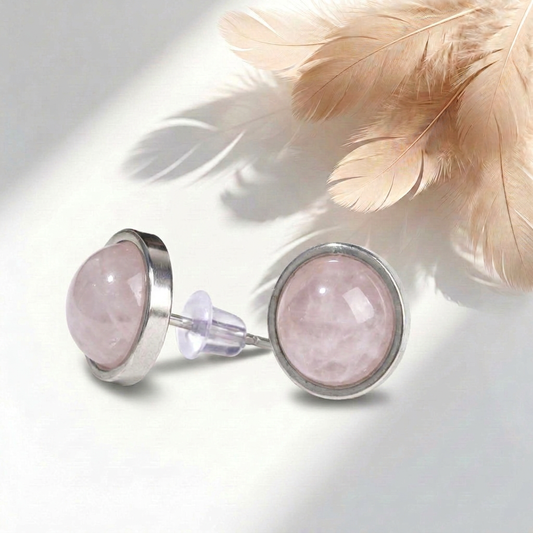 Orecchini Venere in Quarzo rosa