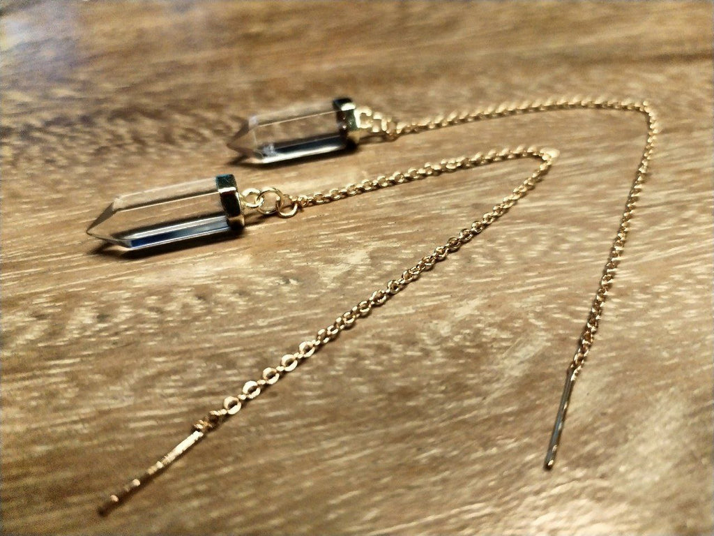 Orecchini sali scendi in Cristallo di Rocca