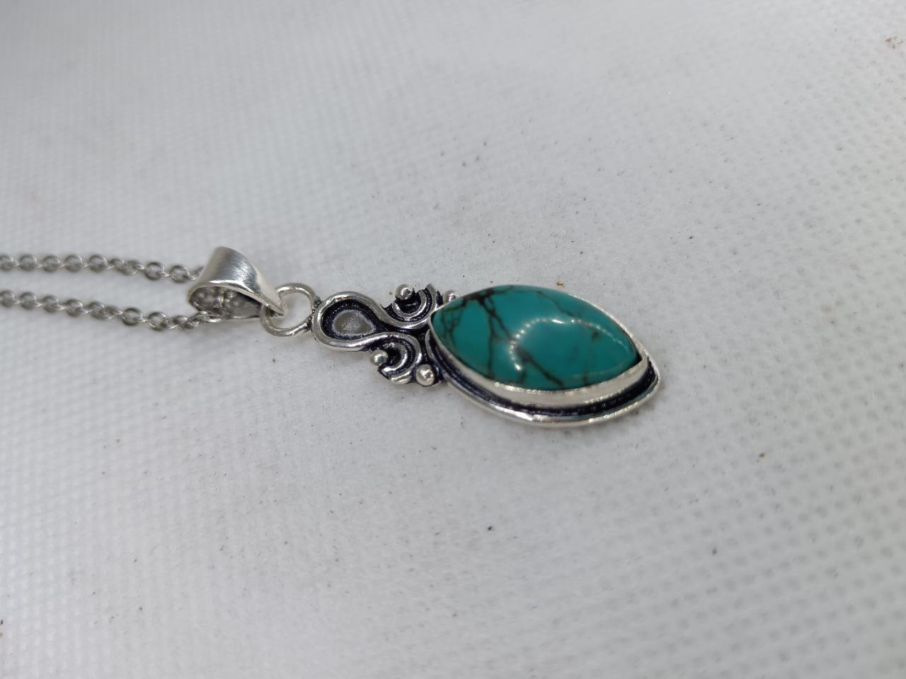 Ricamo-turchese in argento 925