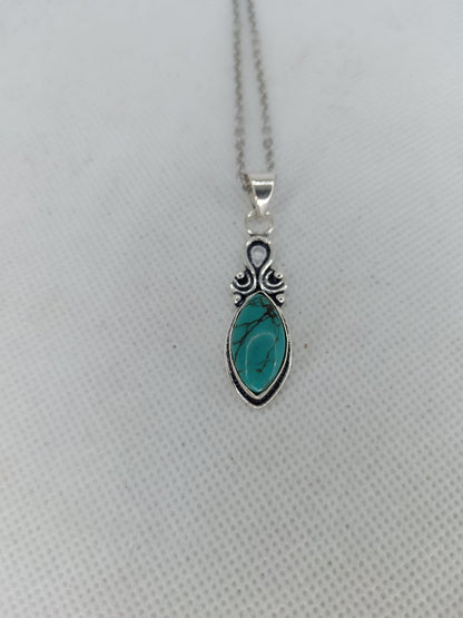 Ricamo-turchese in argento 925